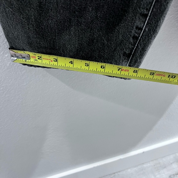 Reformation Val 90s Mid Rise Straight Leg Black Denim Jeans 27 size women’s - Picture 11 of 13